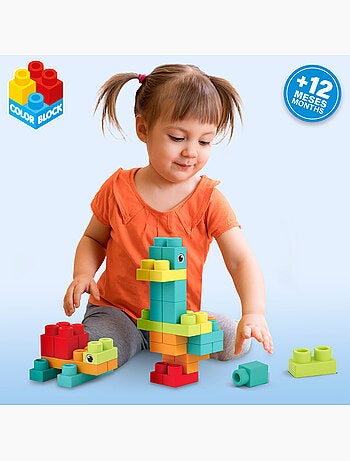 Set di blocchi da costruzione flexi da 52 pezzi color block