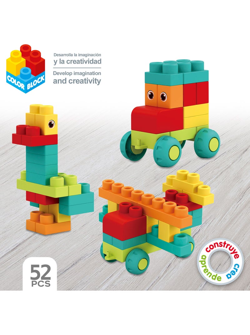 Set di blocchi da costruzione flexi da 52 pezzi color block N/D - Kiabi