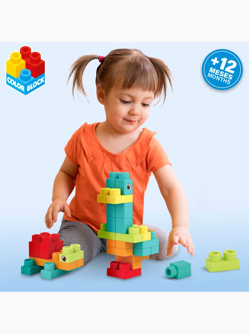 Set di blocchi da costruzione flexi da 52 pezzi color block N/D - Kiabi