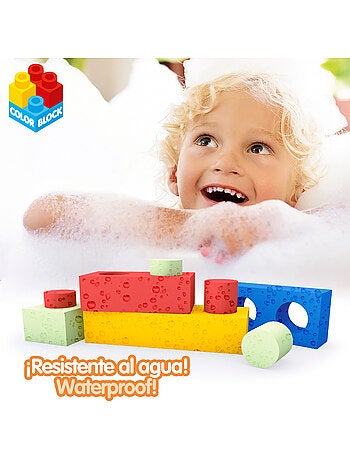 Set di blocchi da costruzione in gomma da 32 pezzi color block