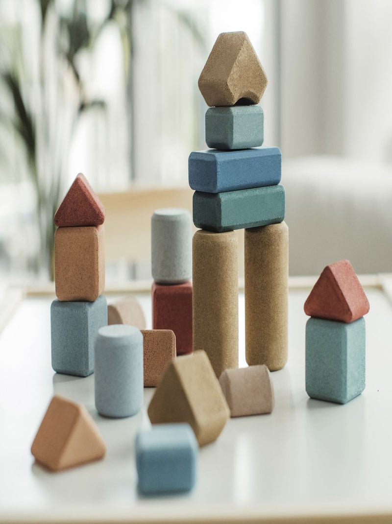 Set di blocchi da costruzione in sughero - 20 pz Multicolore - Kiabi