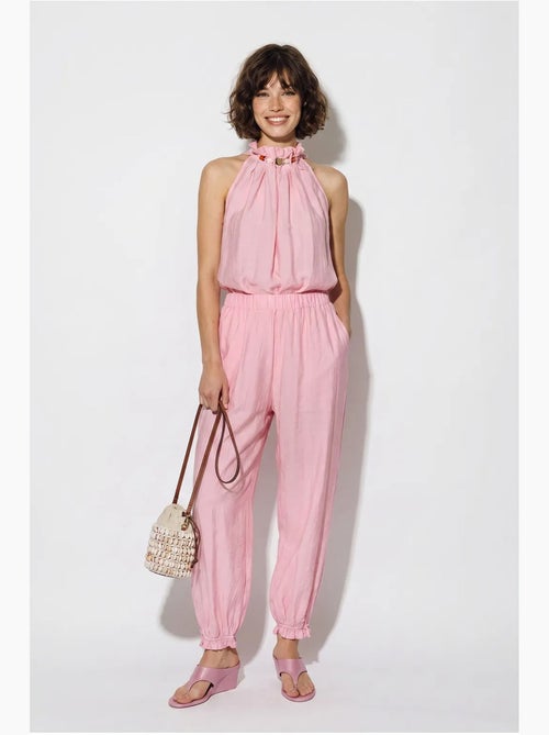 Set di blusa allacciata al collo e pantaloni a vita alta lucci - Kiabi Set di blusa allacciata al collo e pantaloni a vita alta lucci - Kiabi