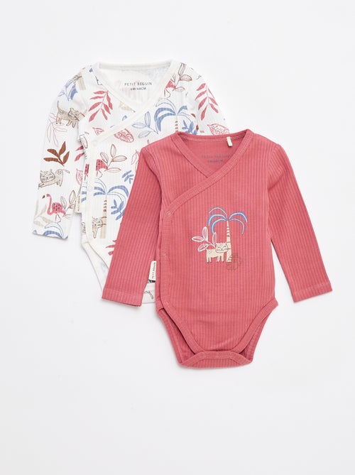 Set di body a coste e manica lunga 2 pezzi - Kiabi