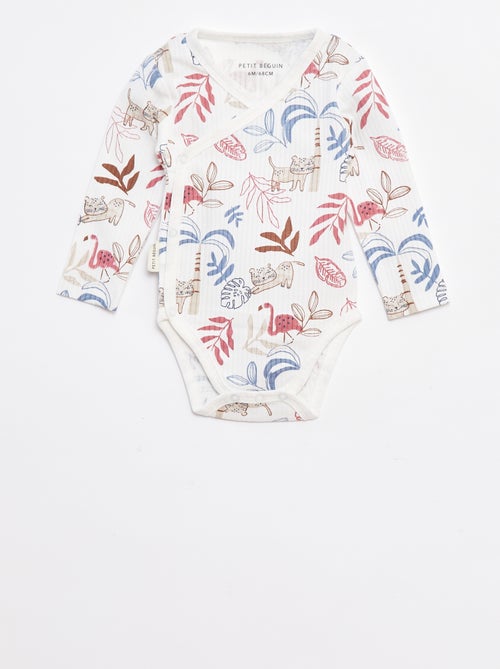 Set di body a coste e manica lunga 2 pezzi - Kiabi