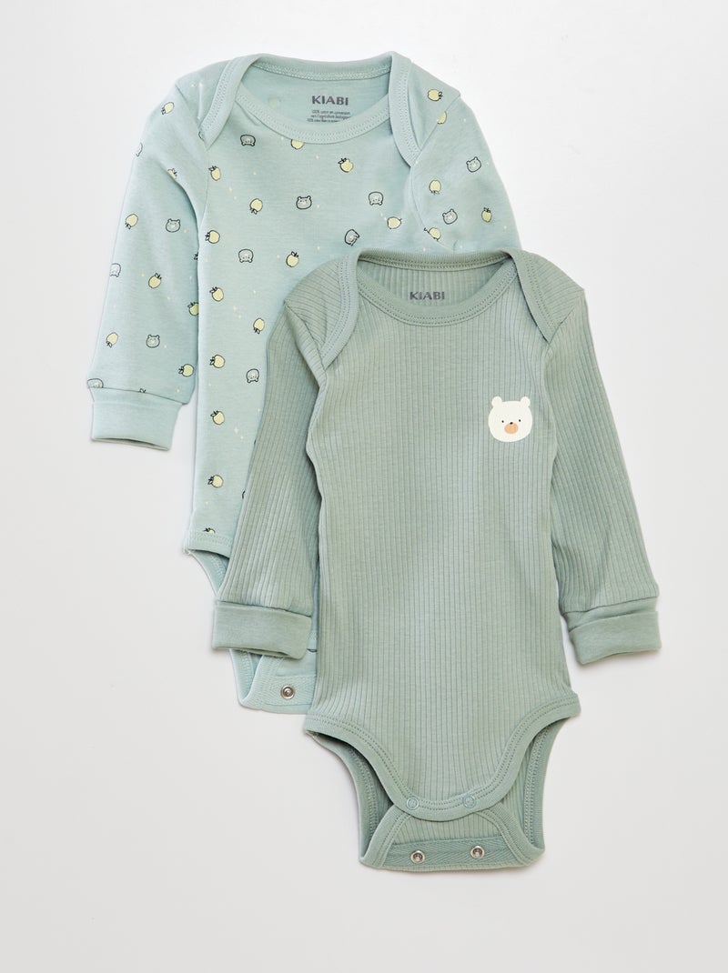 Set di body a manica lunga BLU - Kiabi