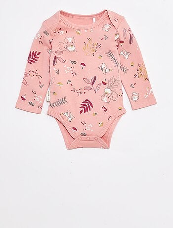 Set di body a manica lunga e collo all'americana - 2 pezzi