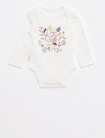 Set di body a manica lunga e collo all'americana - 2 pezzi