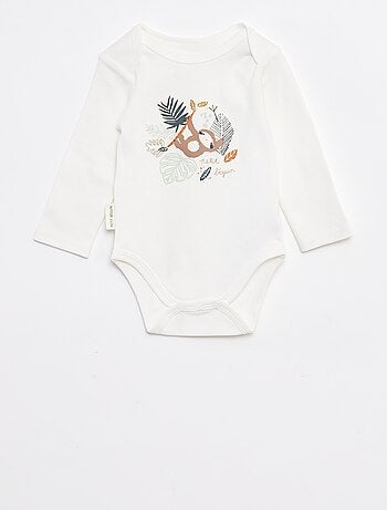 Set di body a manica lunga e collo all'americana - 2 pezzi