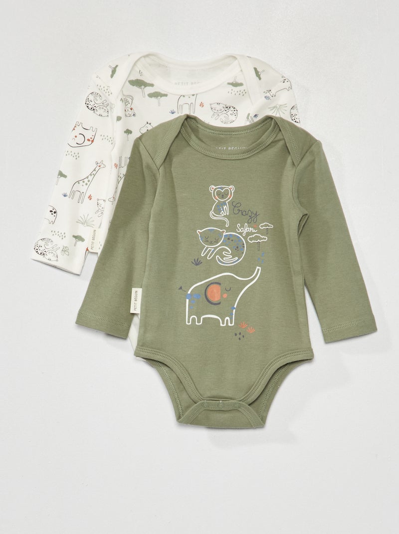 Set di body a manica lunga VERDE - Kiabi