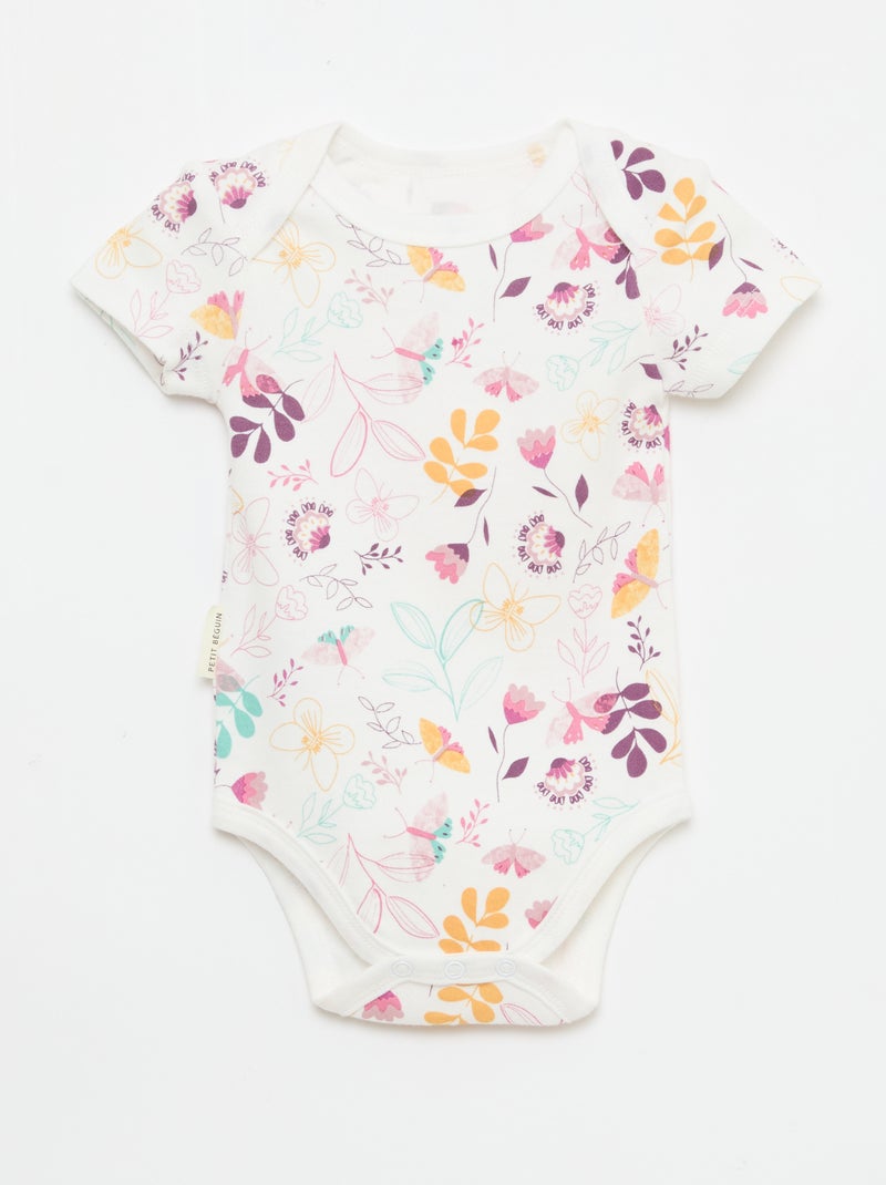 Set di body a maniche corte Viola - Kiabi