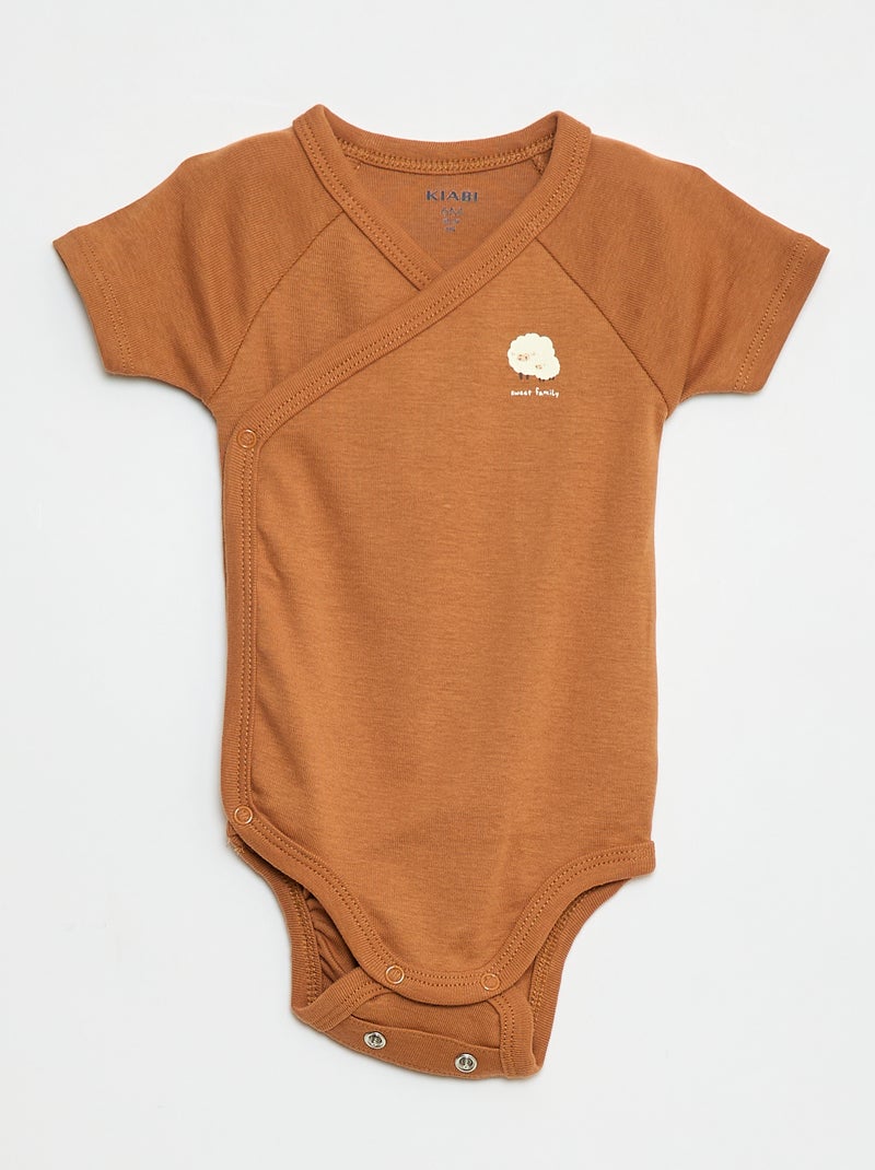 Set di body a maniche lunghe - 3 pezzi Beige - Kiabi