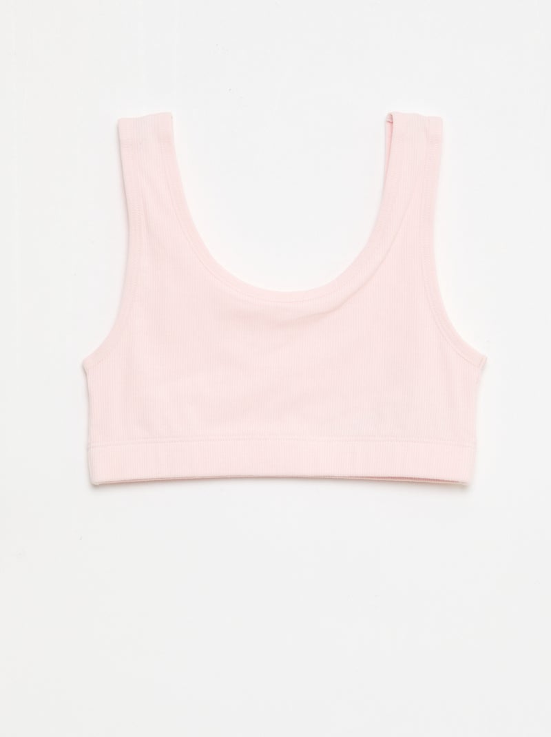 Set di brassiere in maglia a costine Grigio - Kiabi