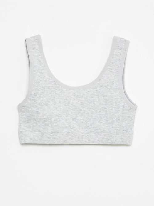 Set di brassiere in maglia a costine - Kiabi