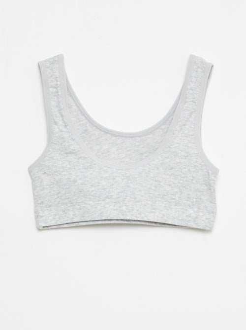 Set di brassiere in maglia a costine - Kiabi