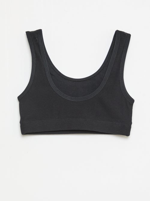 Set di brassiere in maglia a costine - Kiabi