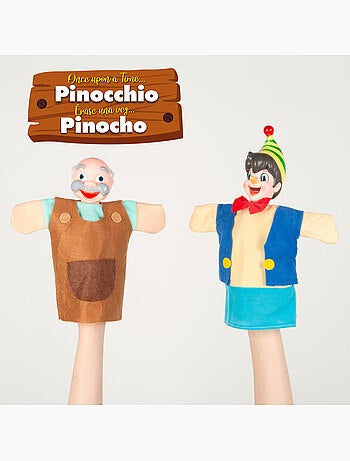 Set di burattini pinocchio 25 cm cucu show