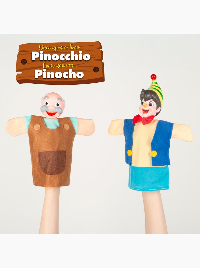 Set di burattini pinocchio 25 cm cucu show N/D - Kiabi