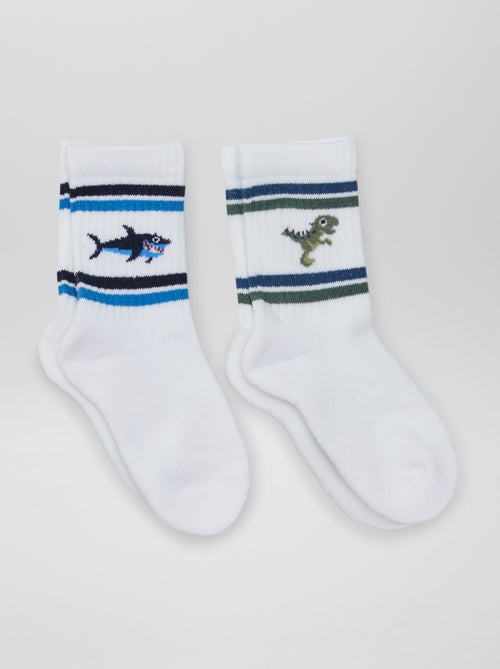 Set di calzini con stampa dinosauro - 2 paia - Kiabi
