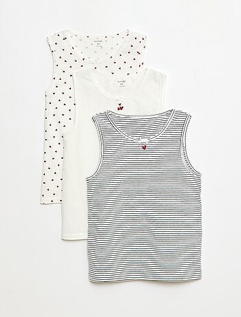 Set di canotte con spalline larghe