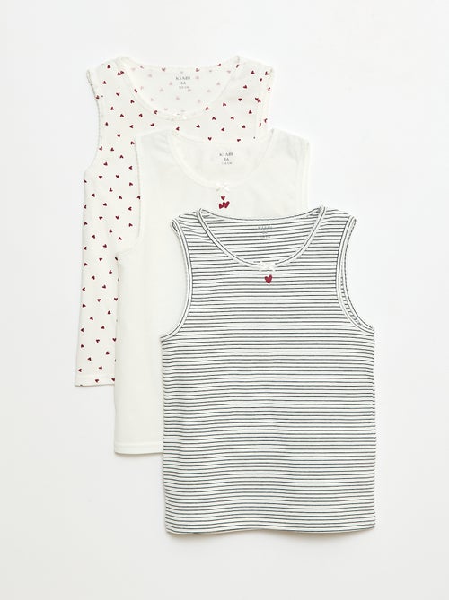 Set di canotte con spalline larghe - Kiabi