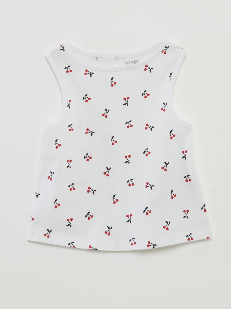 Set di canotte con spalline larghe BIANCO - Kiabi