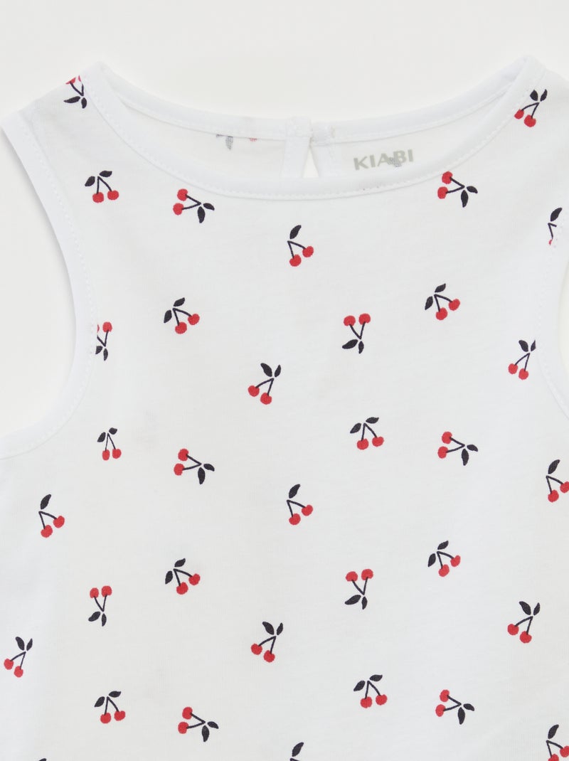 Set di canotte con spalline larghe BIANCO - Kiabi