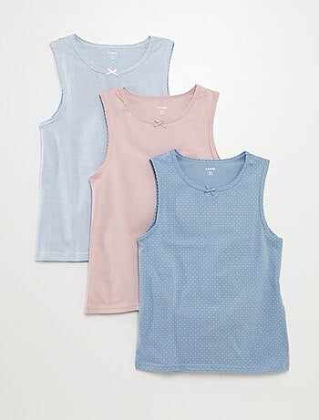 Set di canotte con spalline larghe