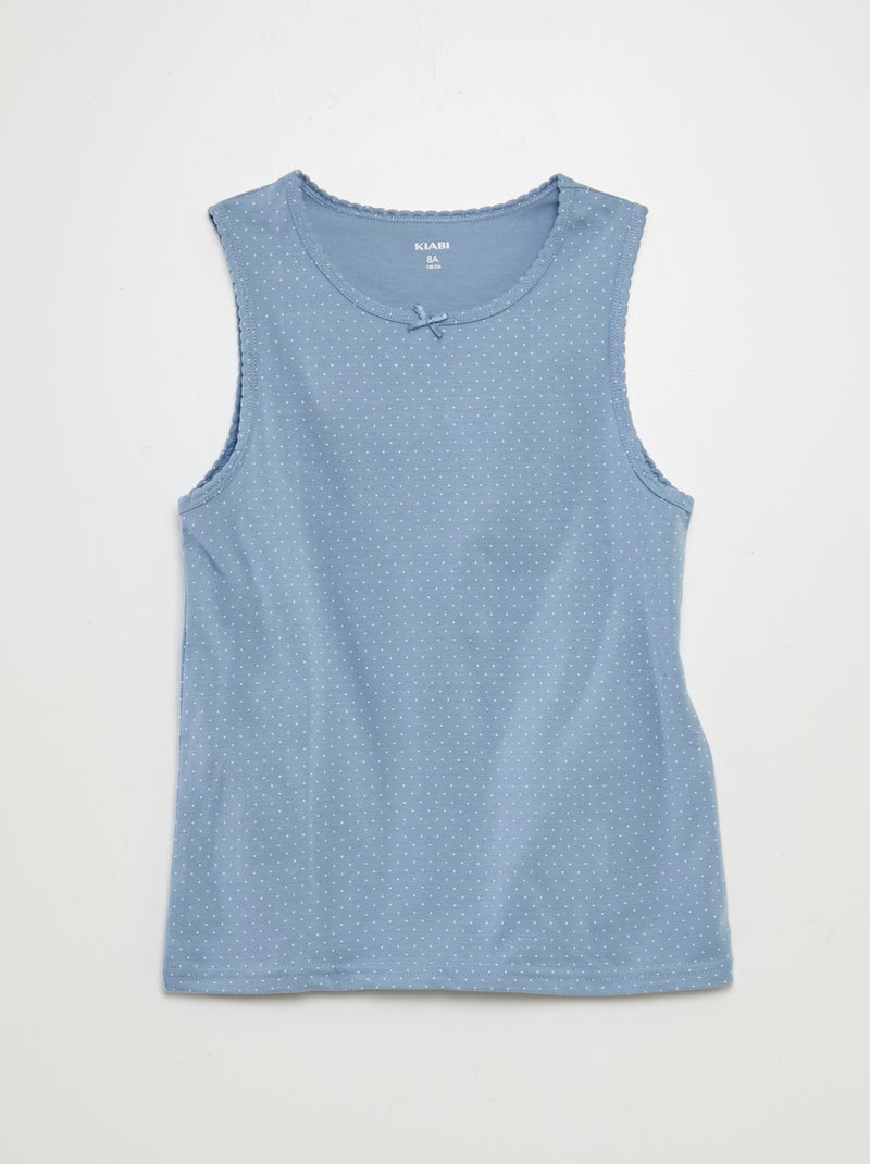 Set di canotte con spalline larghe BLU - Kiabi