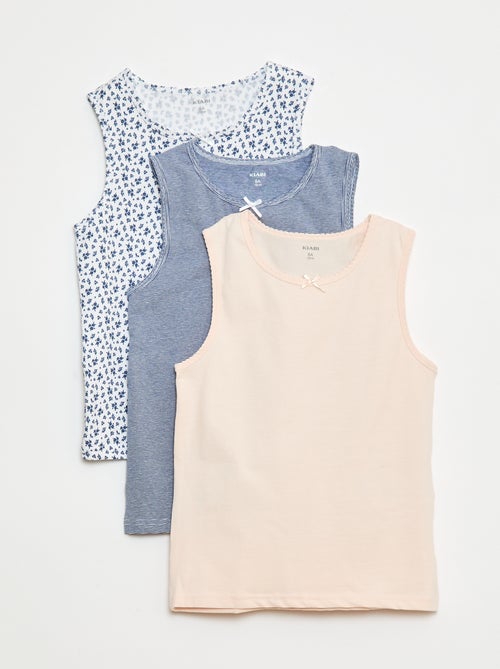 Set di canotte con spalline larghe - Kiabi