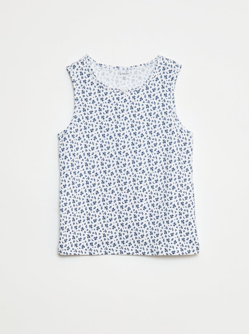 Set di canotte con spalline larghe Blu - Kiabi