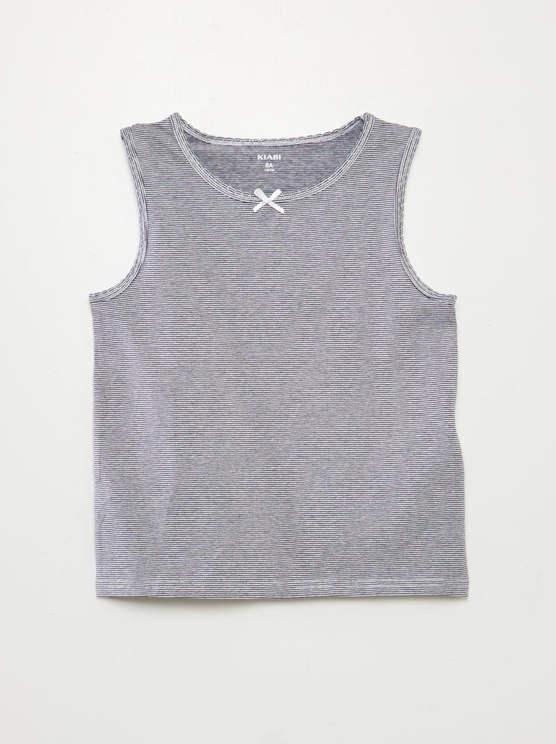 Set di canotte con spalline larghe NERO - Kiabi