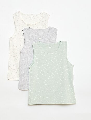 Set di canotte con spalline larghe