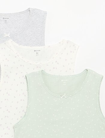 Set di canotte con spalline larghe