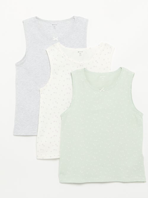 Set di canotte con spalline larghe - Kiabi