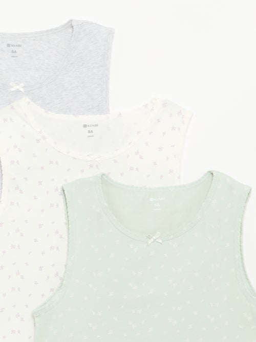 Set di canotte con spalline larghe - Kiabi
