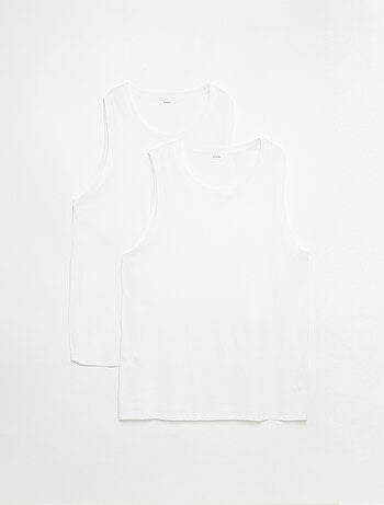 Set di canottiere in maglia jersey - 2 pezzi