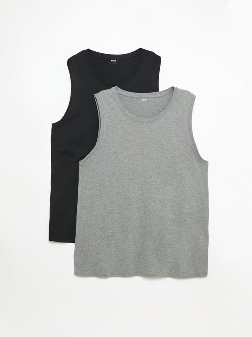 Set di canottiere in maglia jersey - 2 pezzi - Kiabi