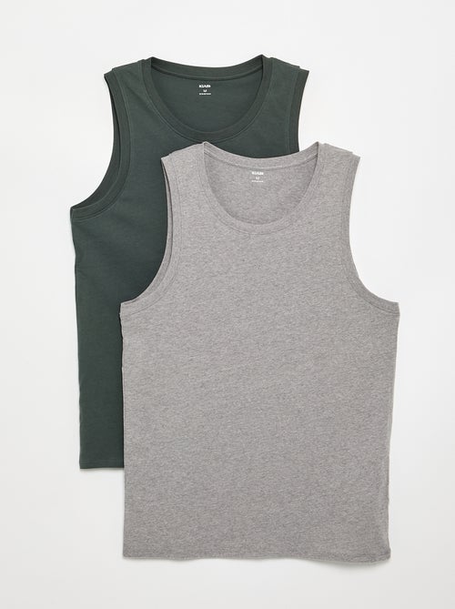 Set di canottiere in maglia jersey - 2 pezzi - Kiabi