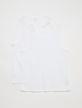 Set di canottiere in maglia jersey