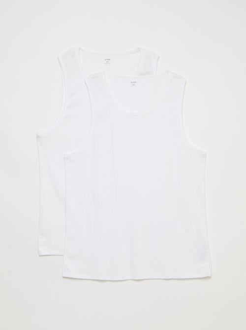 Set di canottiere in maglia jersey - Kiabi