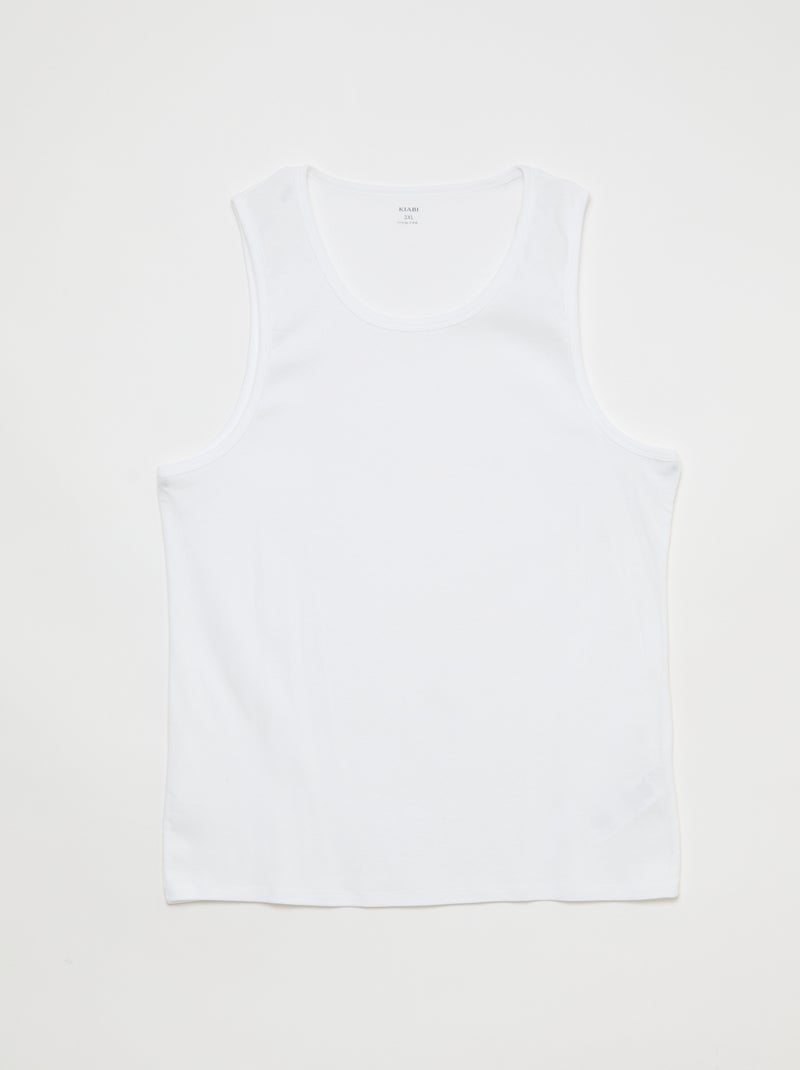 Set di canottiere in maglia jersey Bianco - Kiabi