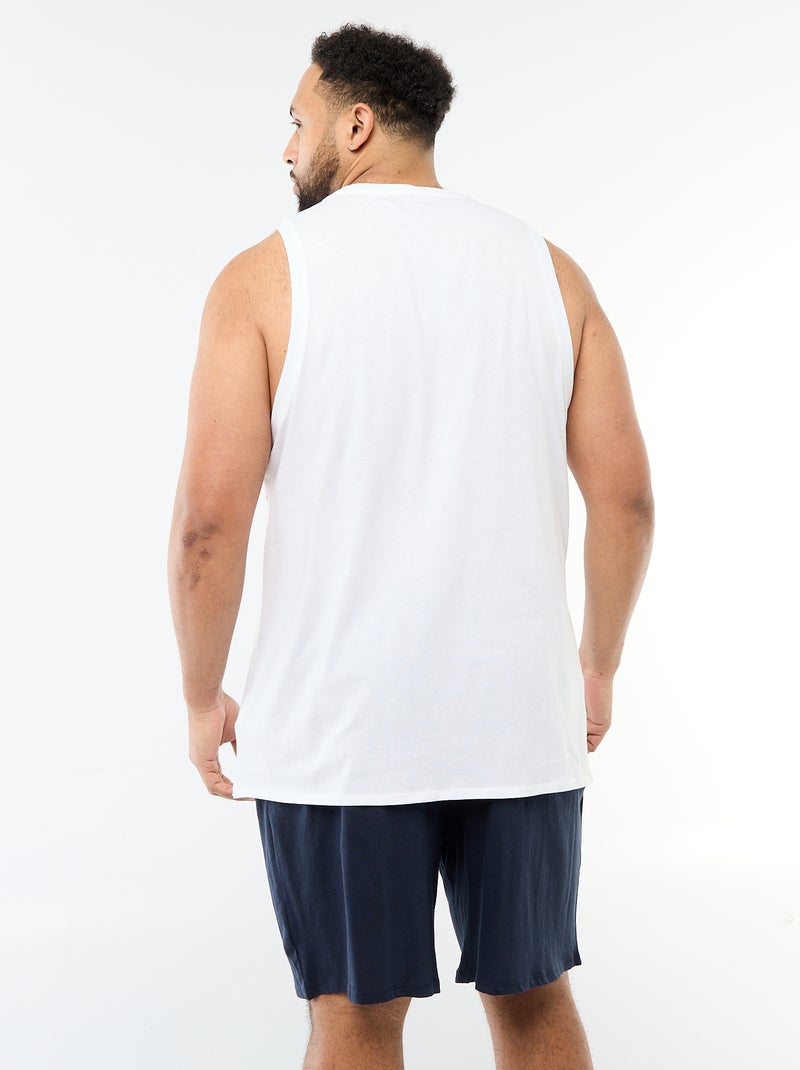 Set di canottiere in maglia jersey Bianco - Kiabi