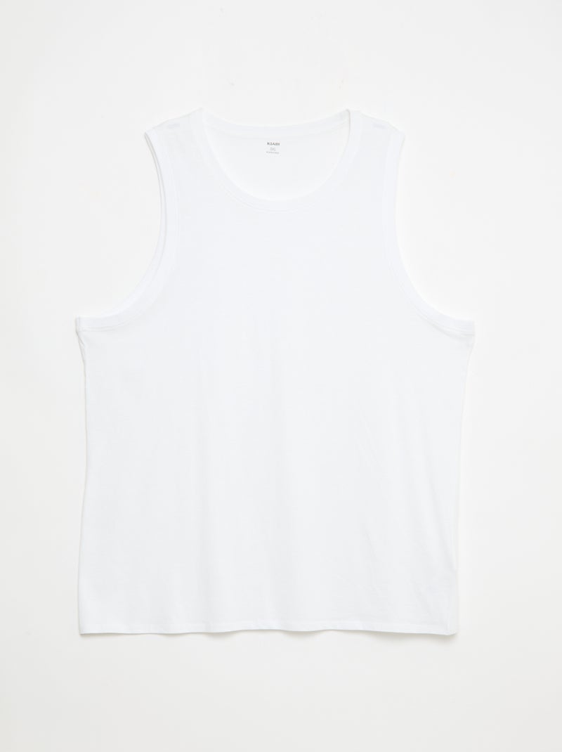 Set di canottiere in maglia jersey Bianco - Kiabi
