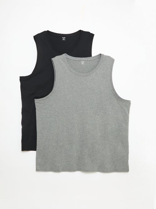 Set di canottiere in maglia jersey - Kiabi