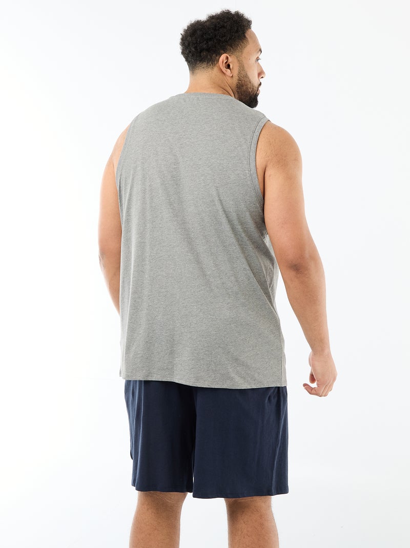 Set di canottiere in maglia jersey Grigio - Kiabi