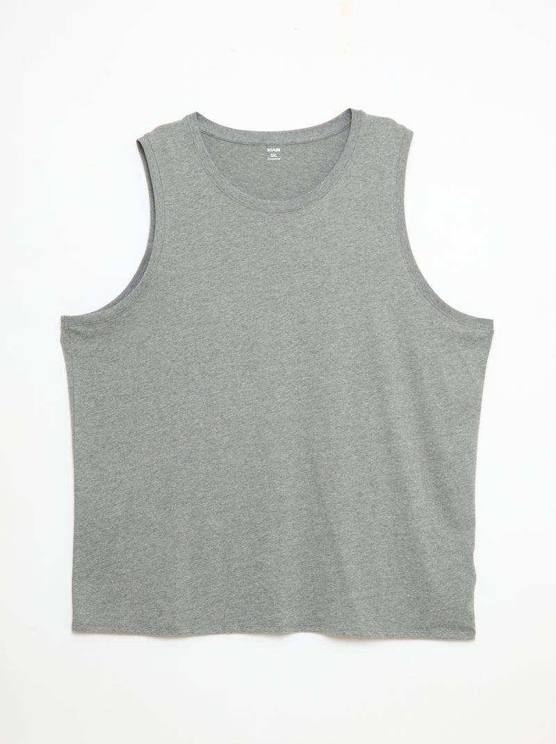 Set di canottiere in maglia jersey Grigio - Kiabi