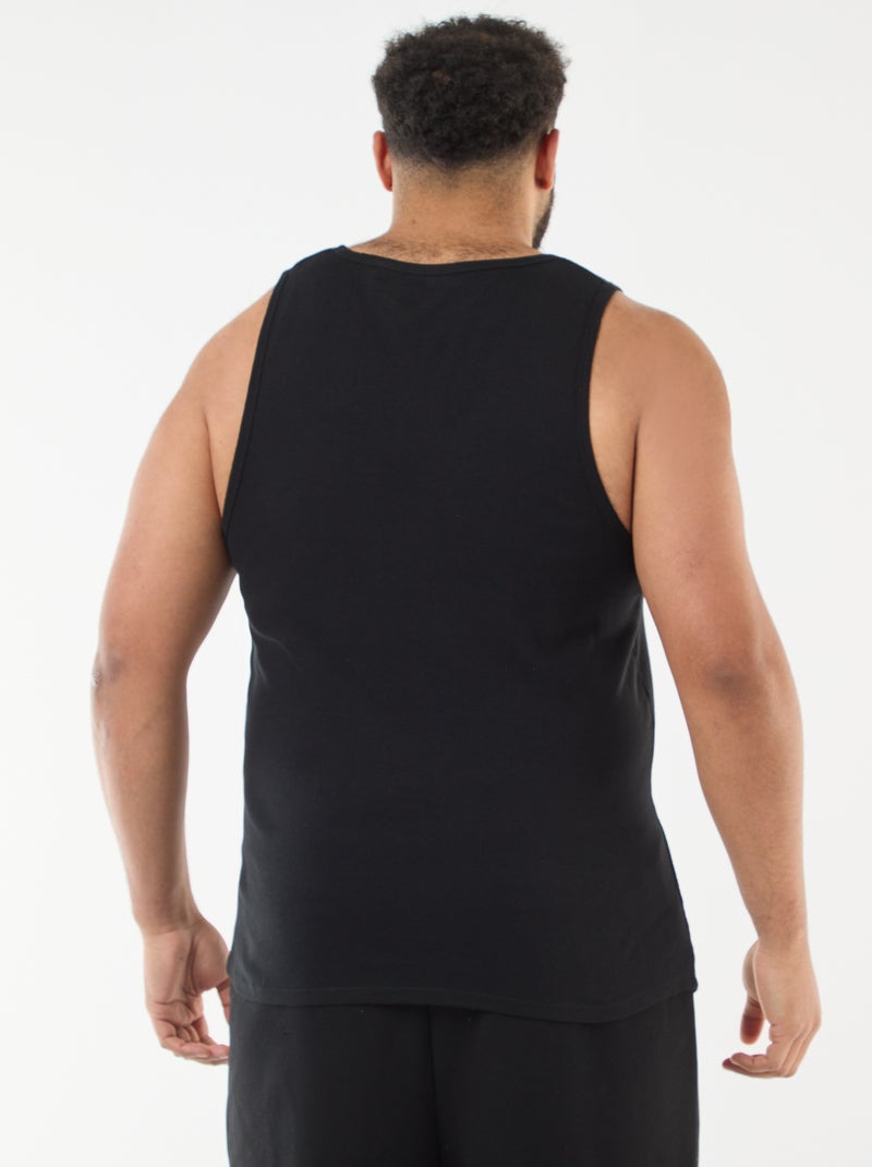 Set di canottiere in maglia jersey Nero - Kiabi