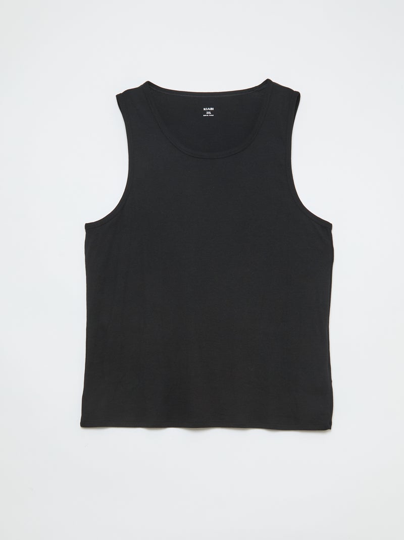 Set di canottiere in maglia jersey Nero - Kiabi