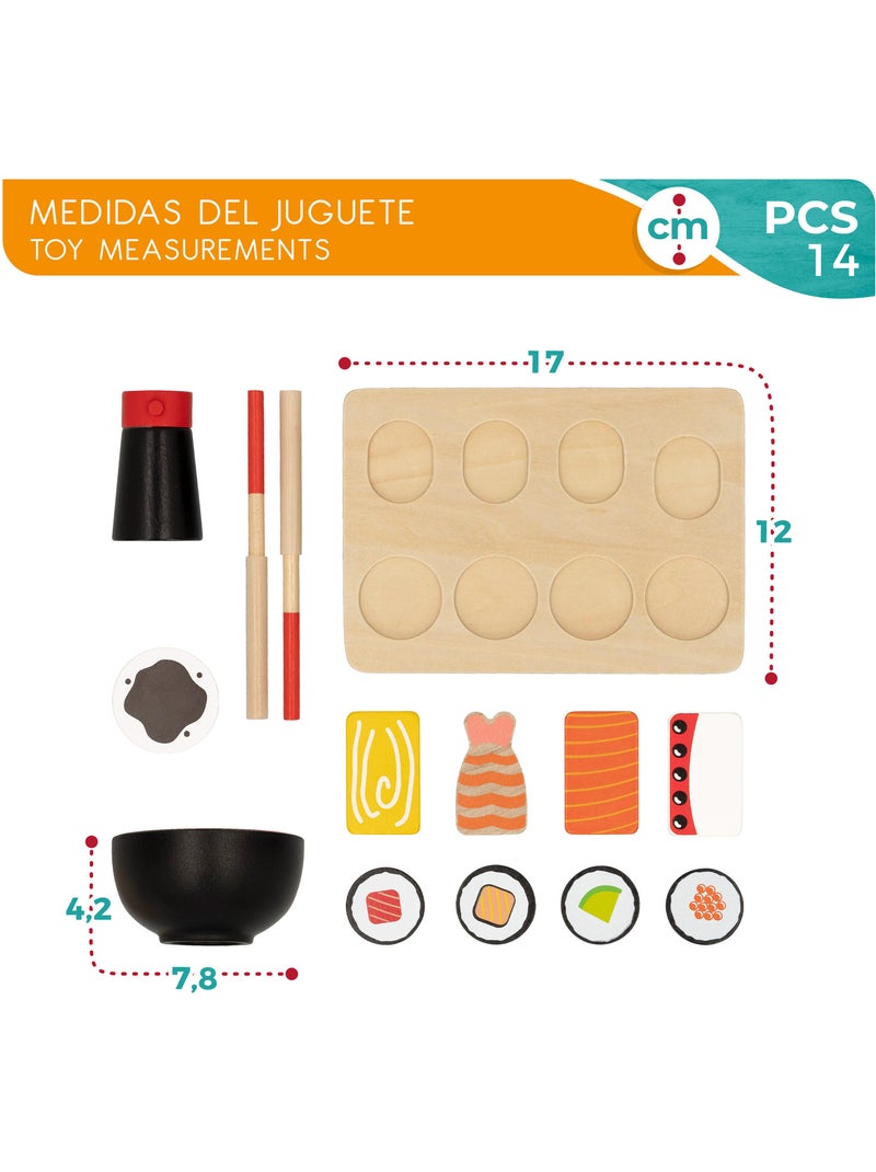 Set di cibo per sushi in legno WOOMAX N/D - Kiabi