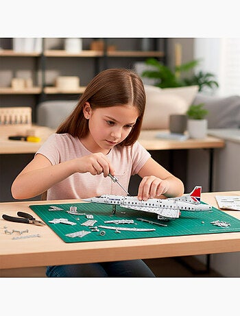 Set di costruzioni aeronautiche in metallo 260 pezzi smart theory